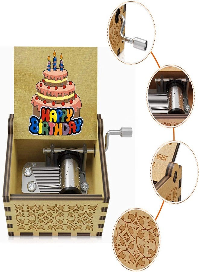 ستار ورك صندوق موسيقي من ستار وورك، صندوق موسيقي خشبي محفور، هدايا رومانسية للحبيبة أو الحبيب، الزوجة أو الزوج، ذكرى الزواج، عيد الميلاد، عيد الحب (عيد ميلاد سعيد)، للأطفال - Image 4